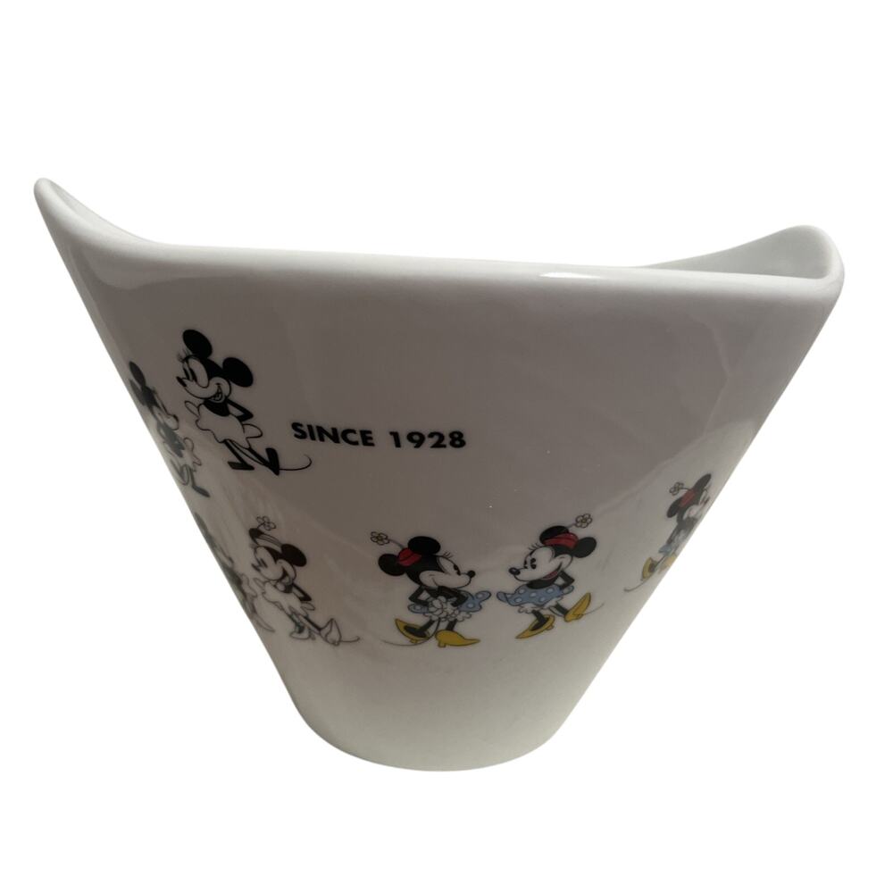 Disney Minnie Mouse Ramen Noodle Soup Bowl Slot Handles NO Chopsticks